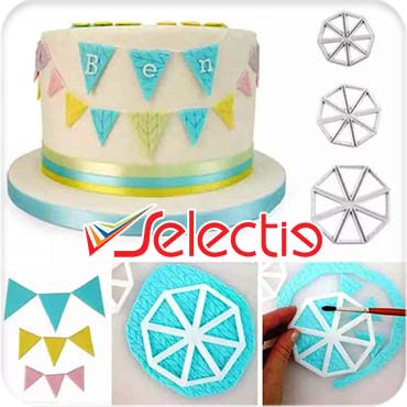 Flag Triangle Easy Fondant Decoration Cutter