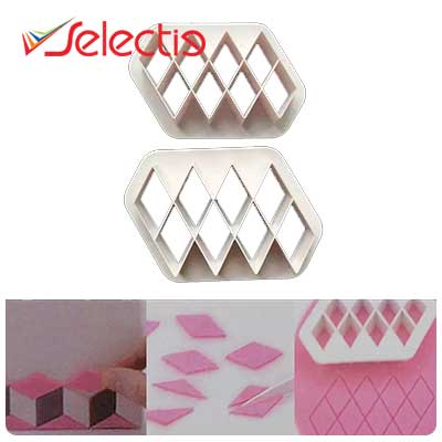 Optical Illususion Cake Geomatric Cookie Cutter