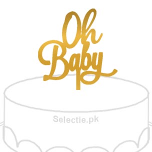 Oh Baby New Born Baby He Or She Cake Topper