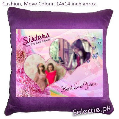 Customized Photo Cushions Pillow with picture online Printing in Pakistan