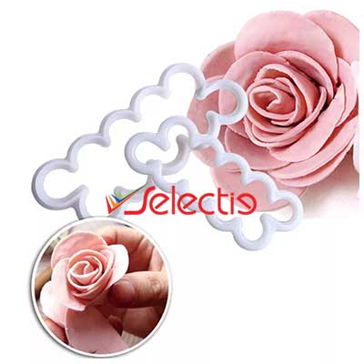 Rose Flower Easy Cutter Strip Roses Cookie Cutter