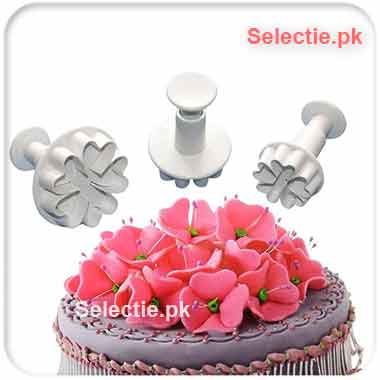 Heart Petal Flower Press Spring Gumpaste Fondant Plunger Cutter