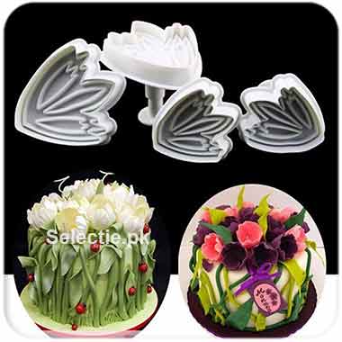 Peony Tulip Large Flower Petal Veiners Sugar Craft Plunger Cutter