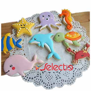 Dolphin Star Fish Octopus Crab Turtle Sea Animal Cookie Cutter