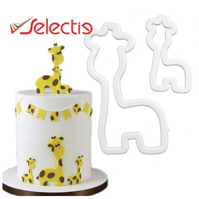 Giraffe Baby Birthday Cake Animals Cookie Cutter