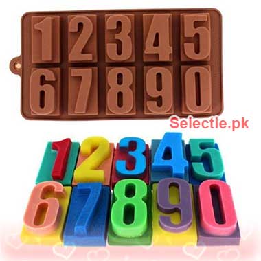 123 Large Numbers Numaric Chocolates Silicone Molds
