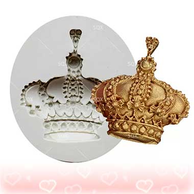 Cupcake Royal Crown Silicone Fondant Mold
