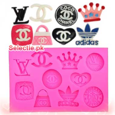 Famous Brands Logo Silicone Sugar Paste Chocolate Molds