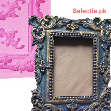 Large Frame Retro Classic Vintage Relief Silicone Molds