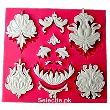 Medallions And Trims Retro Relief Vintage Center Silicone Molds