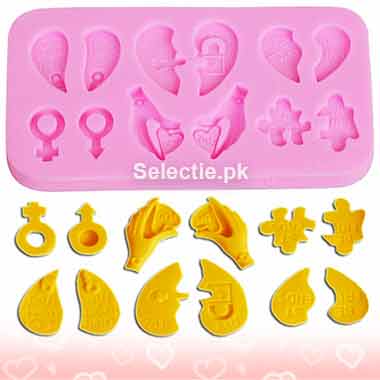 Heart Pair Couple Puzzle Medical Doctor Love Silicone Molds