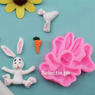 Rabit Rabbit Carrot Animal Jungle Theme Bunny Silicone Molds