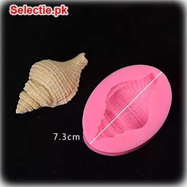 Spiral Conch Large Shell Ocean Collection Silicone Fondant Molds